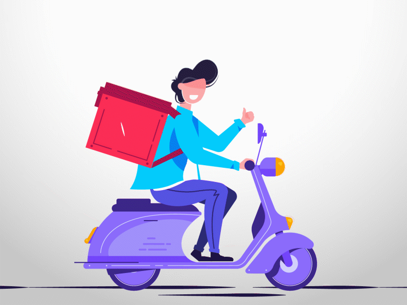 happy delivery 2d animation 2d character animation animation design animations