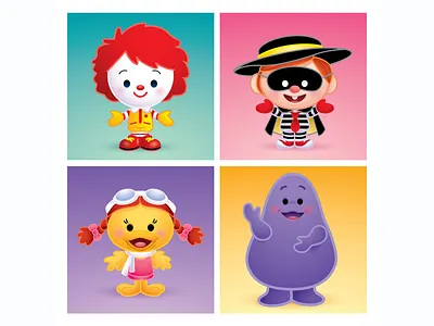 Happy Land adobe illustrator character design cute illustration jerrod maruyama jmaruyama kawaii vector