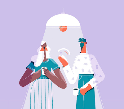 It's a CUPPA time adobe illustrator character character design character illustration coffee cup coffee illustration explainer video illustration line art procreate ui vector illustration