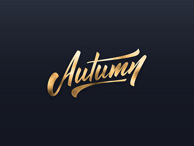 Autumn Lettering branding brush calligraphy clothing design fashion hand lettering handlettering label lettering logo logotype mark packaging script sketch type typography