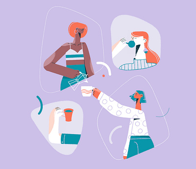May your coffee kick in before the reality does adobe illustrator character character design coffee illustration freelance illustrator vector illustration