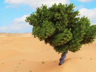 3D Procedural Stylized Tree using Geometry Node 3d 3d tree blender geometry node procedural tree