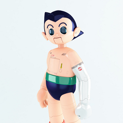Tetsuwam ATOM/Astro Boy tribute 01 3d modeling android anime astro boy astroboy atom bjork characterdesign cinema 4d cyberpunk fanart illustration manga motion design osamu tezuka robot tribute