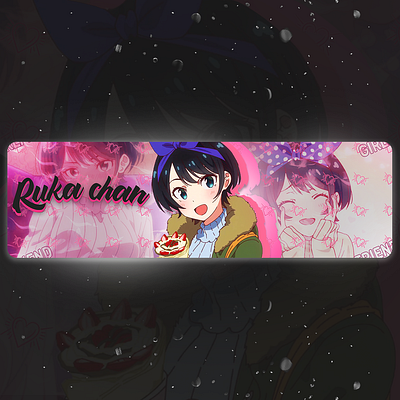 Ruka Chan Twitter Header anime anime girl anime studio animeart animeheader banners channelart design girls header header design illustration