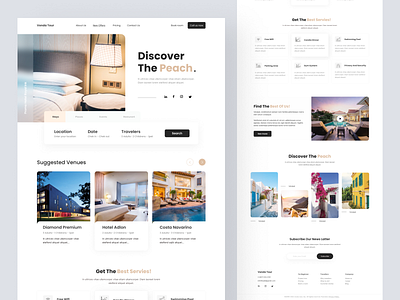 Hotel Booking Website boooking clean website design dribbble2022 home page homestay hotel hotel booking landing page luxury minimal resort room booking spellon ui ui design uiux webdesign website website design