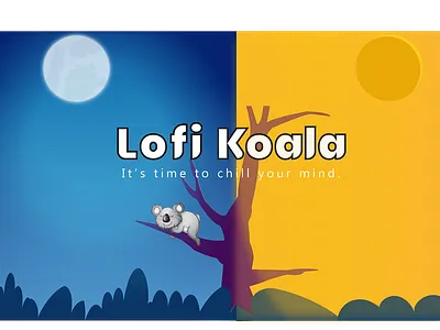 Channel Art For Lofi Animation: Youtube Channel animation channel art design illustration koala koala bear speedart vector youtube