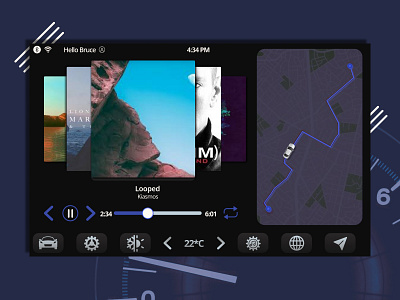 Car Interface car interface dailyui interaction design ui uidesign user interface design