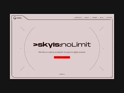 Red Sky Concept - Home cyberpunk homepage interaction design interface juszczyk landingpage red sky spaceship startup technology ui ui ux ux webdesign