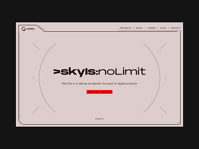 Red Sky Concept - Home cyberpunk homepage interaction design interface juszczyk landingpage red sky spaceship startup technology ui ui ux ux webdesign