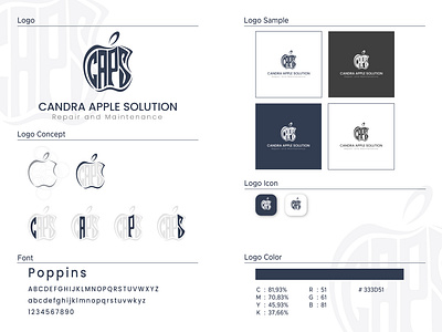 Branding - Candra Apple Solution branding design graphic design logo