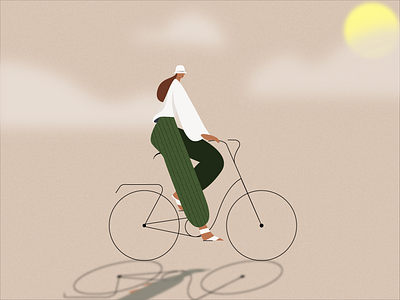 Cycling Aother DAY corona corona situation excercise flat illustration goals graphic design healthcare illustration physical excercise vector