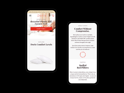 DORIS // ECOMMERCE branding design ecommerce hero homepage landing page ui uiux design web design