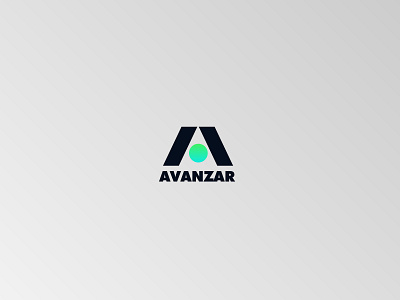 AVANZAR LOGO abstract black branding design flat geometry gradient gradient logo illustration logo logodesign logotype minimal shape typography