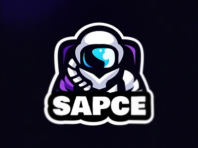 sapce logo design astronout coreldraw design e sport forsale good ilustrator logo nice space sport sportlogo vector