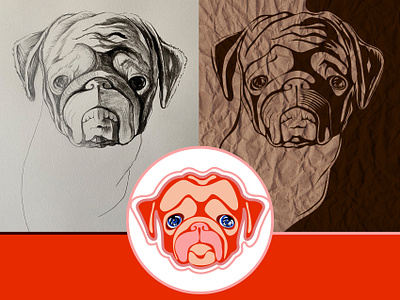 Dog 1 dribbble @art @digitalillustration @drawing @illustration @ink @pencil @vector