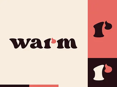 Peachtober day 18: Warm design fireart flat flat design illustration illustrator logo peachtober serif vector