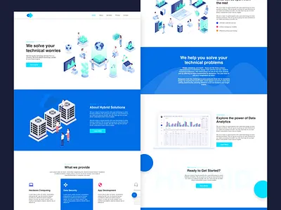 Tech Website agency design agency landing page agency website design landing page landing page design tech website ui ui design ux web website design