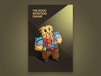 The Good Intention Dwarf adobe illustrator background design graphic design illustration poster procreate vector