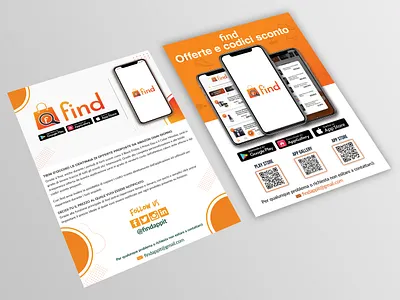 A5 Online Shopping service App promotion Flyer