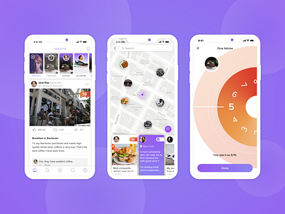 Iraate - Social Media for Raters advise app design feed ios ios app like map mobile post rate rating recommendation search social social media story ui ux