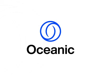 Logo Design For Oceanic ai blockchain earth enviroment lettermark logo logodesign mark minimal monogram ocean sea symbol wave