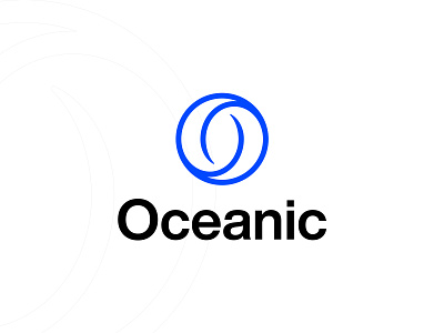 Logo Design For Oceanic ai blockchain earth enviroment lettermark logo logodesign mark minimal monogram ocean sea symbol wave