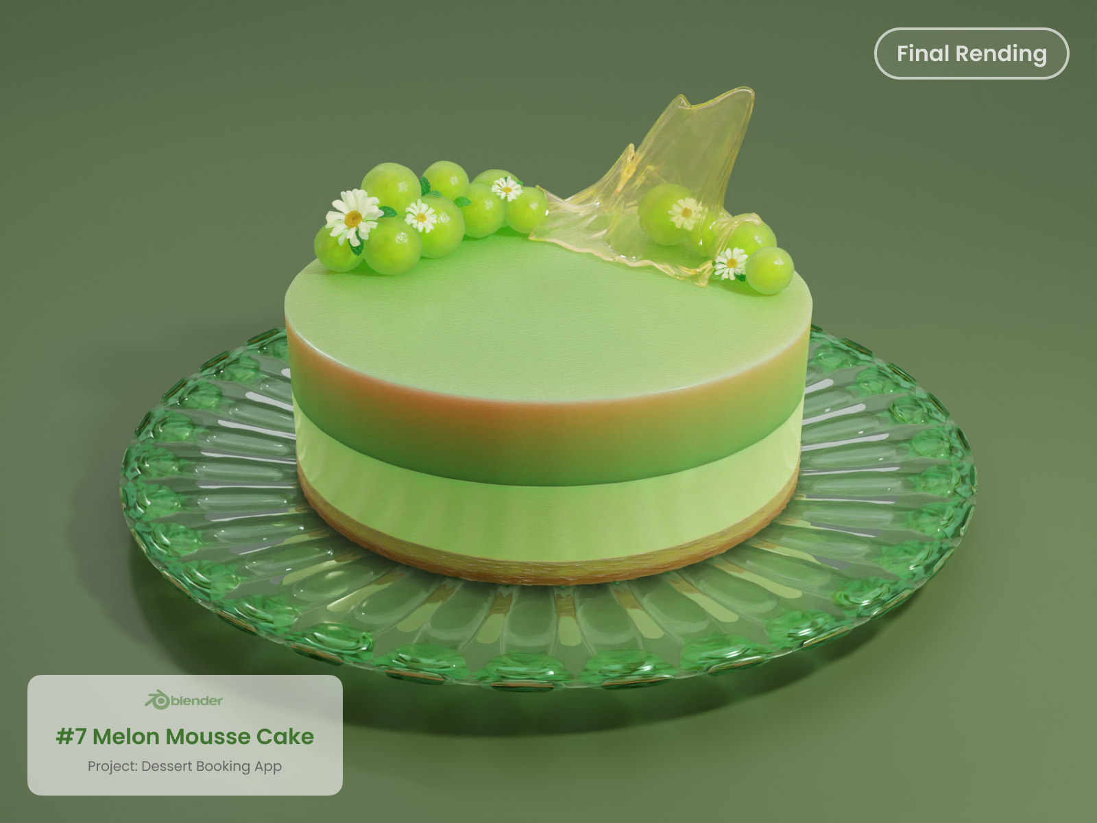 Melon Mousse Cake 🍰🍈 by Fluttsign on Dribbble
