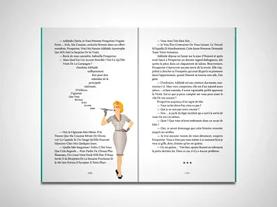 Book design - Prospérine Virgule-Point book book design design graphic design illustration layout typography