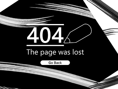 Daily UI 008 008 100daychallenge 100days 404 404 error 404 error page 404 page 404page 8th day basic beginner black blackandwhite dailyui dailyuichallenge design lost ui ux white