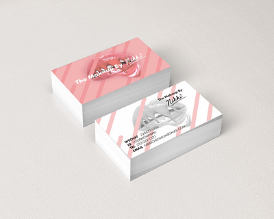 Nikki Makeup Business Card brand design illustration logo