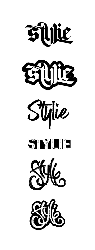 stylie logo type band logo design logo reggae type typography