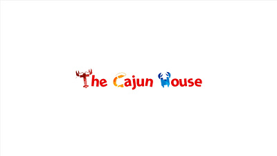 The Cajun House brand design illustration logo typography vector