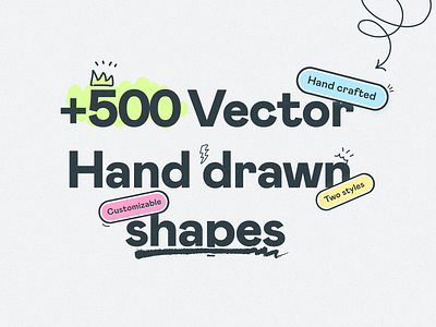 500 vector hand drawn shapes arrows craft graphic design hand drawn shapes vector