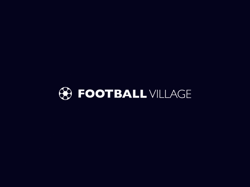 Football Village Logo Custom Animation Glitch Effect animation animation action custom animation custom design custom lettering design illustration logo logo animation typography