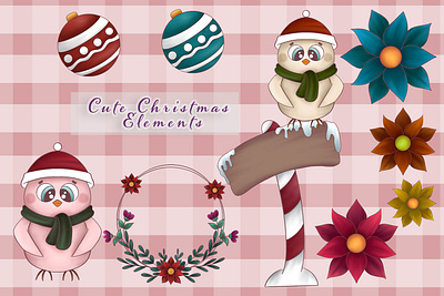 Christmas Clipart christmas clipart clipart set cute illustration design graphic illustration