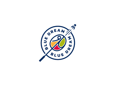 BLUE DREAM - Badminton Club Logo badminton badminton logo blue branding creative logo logo logo design modern logo simple logo sport logo