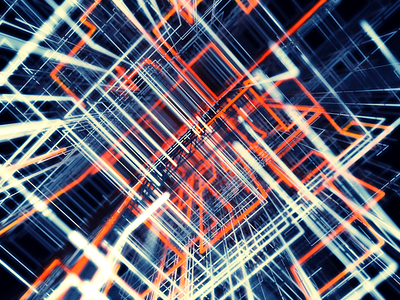 A Grid abstract cinema4d grid network orange