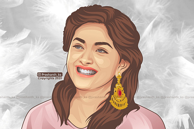 Keerthy suresh Birthday 2020 fanart happybirthday illustration keerthysuresh vectorart