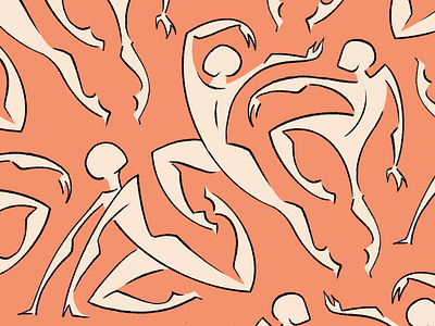 Dancers abstract art dancer dancers digital drawing expressive figure gestural illustration movement pattern procreate silhouette
