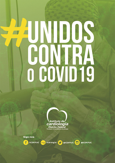 Campanha - Unidos Contra o Covid-19 design graphicdesign poster web