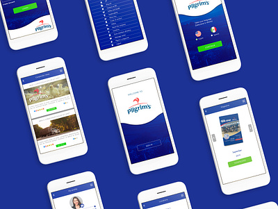 Social media mobile app app design blue branding social media ui ui design uidesign