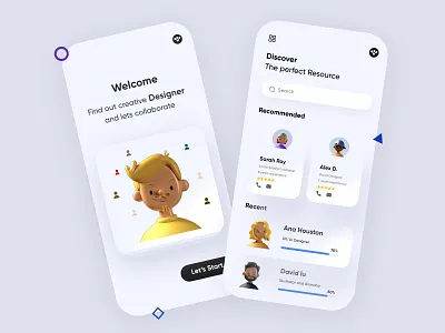 Job Finder Mobile Application-UX/UI Design 3d adobe xd applicantapp branding branding and identity clean concept creative design 2020 dubai designer illustration jobapp minimal mobile app mobile ui mobileapp mobileui