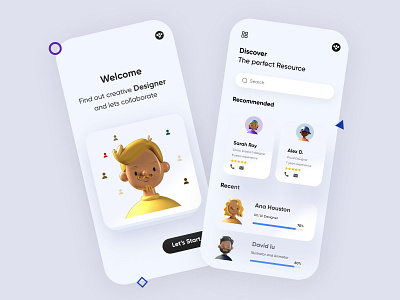 Job Finder Mobile Application-UX/UI Design 3d adobe xd applicantapp branding branding and identity clean concept creative design 2020 dubai designer illustration jobapp minimal mobile app mobile ui mobileapp mobileui