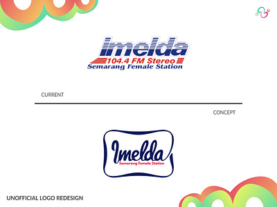 Imelda Logo Redesign (UNOFFICIAL) brand brand design brand designer company imelda indonesia karya anak bangsa karya anak negeri logo design logo designer logo idea logo inspiration logo redesign logomark logotype nusantara product radio umkm zzoe iggi