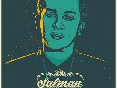 Salman Shah : Vintage Poster Portrait bangladeshi bangladeshi artist digital illustration digitalart