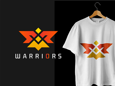 Warriors - Logo branding branding logo design creative logo design design graphic design logo logo design polygon polygon logo polygonal logo warrior warriors logo