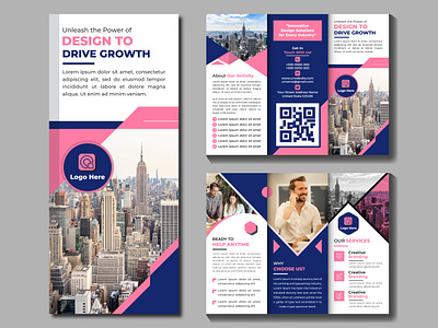 Business Tri-fold Brochure Design a4 bifold branding brochure brochuredesign business corporate creative design flyer graphic design growth invoice leaflet letterhead marketing page professional promotion trifold