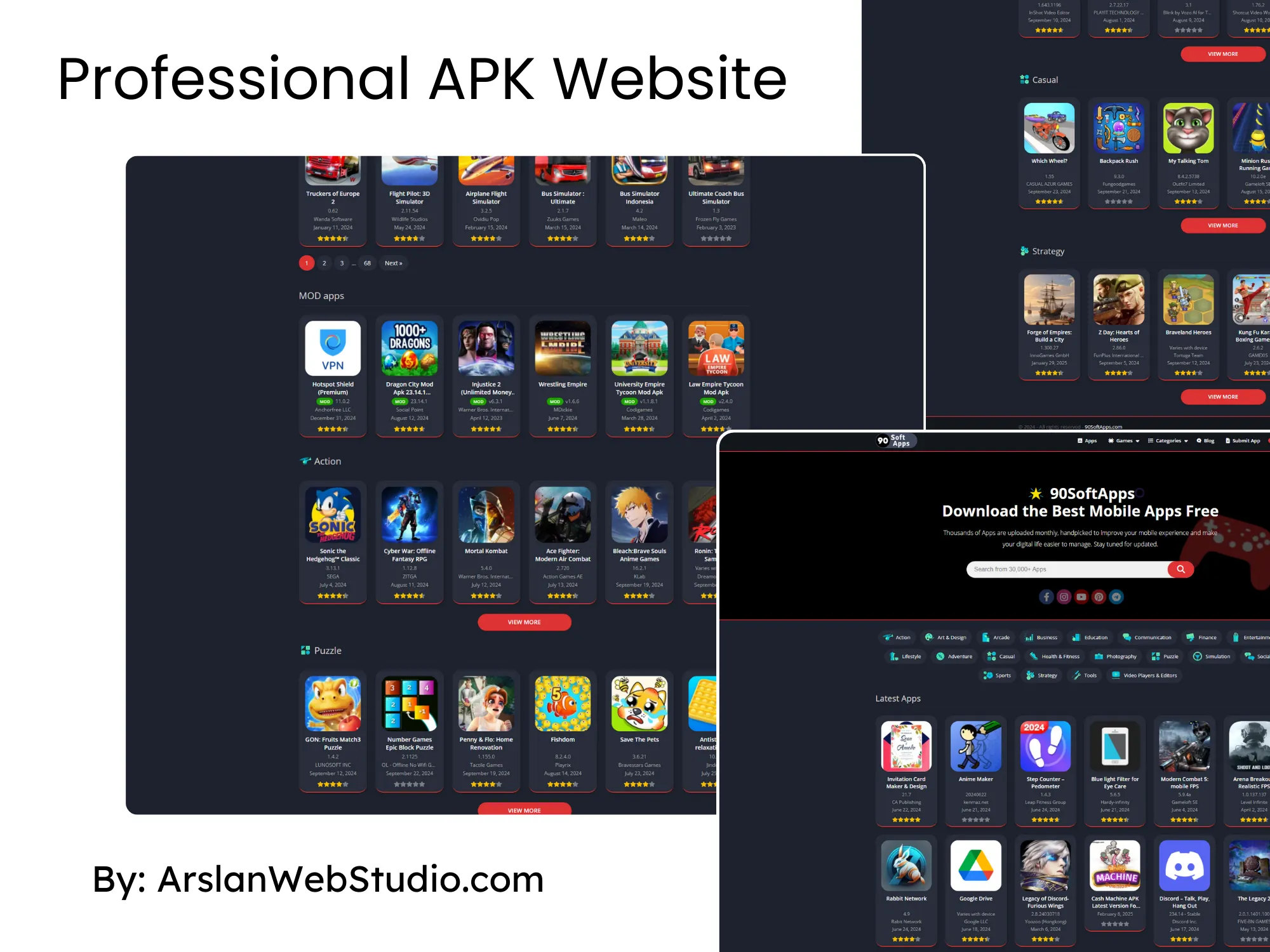 Professional APK website design