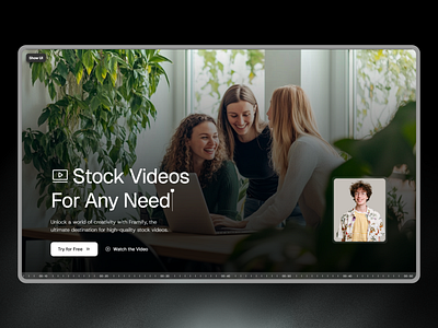 Framer Stock Video Hero Component - Framify Library agency template framer framer agency hero framer component library framer development framer hero framer hero component framer hero design framer hero section framer template framer website framify library hero hero design hero section hero section ui stock photos stock video stock video hero ui
