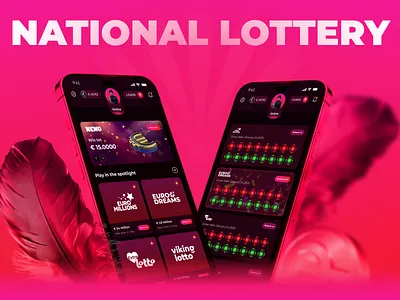 National Lottery Results app design app app design casino app lottery app lotto results app mobile app mobile app design mobile ui national lottery national lottery app thunderball results ui ui ux ui ux design ux